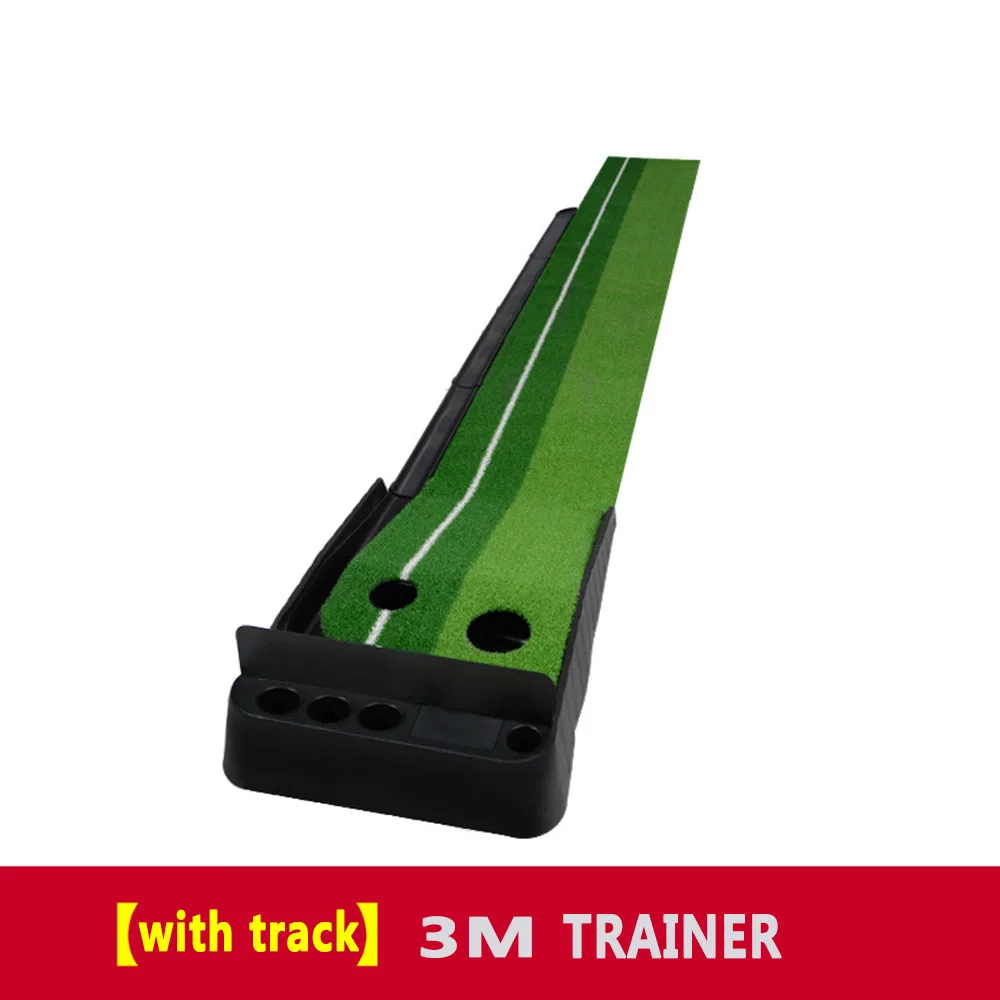 Indoor Golf Putting Trainer Portable Practice Putting Mat Golf Green Putter Trainer 2 Sizes Choose With/Without Return Fairway