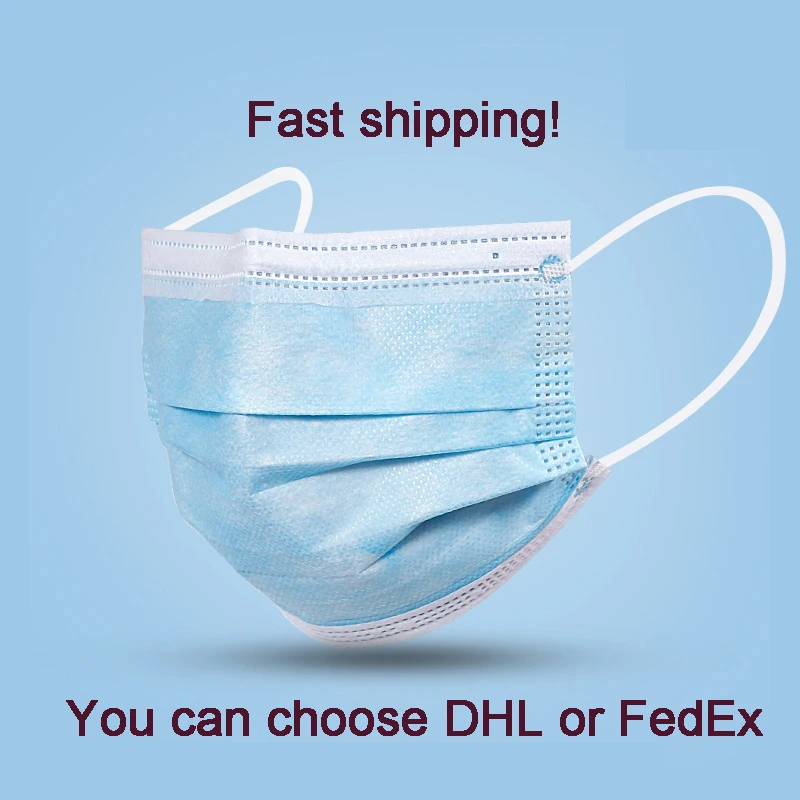 В наличии белые маски для защиты лица синие одноразовые 3 слойная Пылезащитная