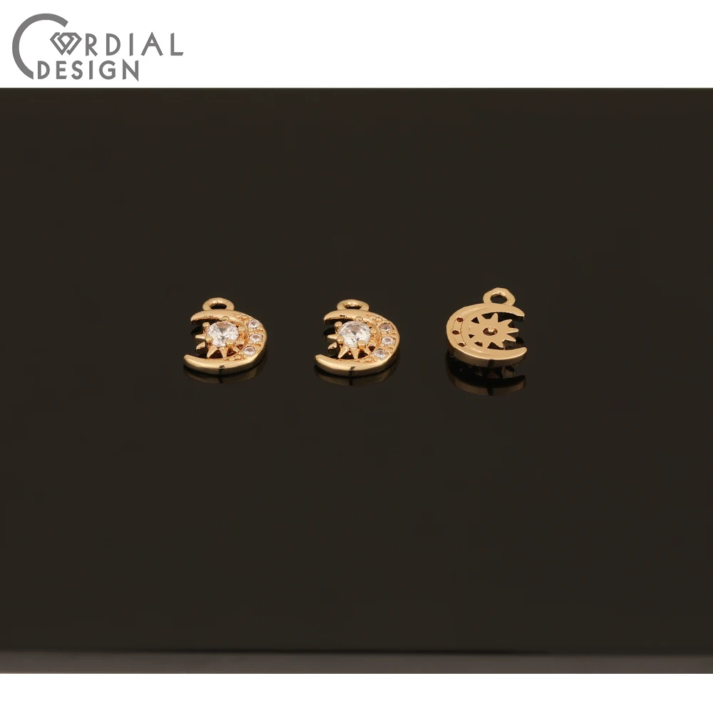 

Cordial Design 100Pcs 7*11MM Earrings Accessories/DIY Pendant/Earring Making/Hand Made/Jewelry Findings & Components/CZ Charms