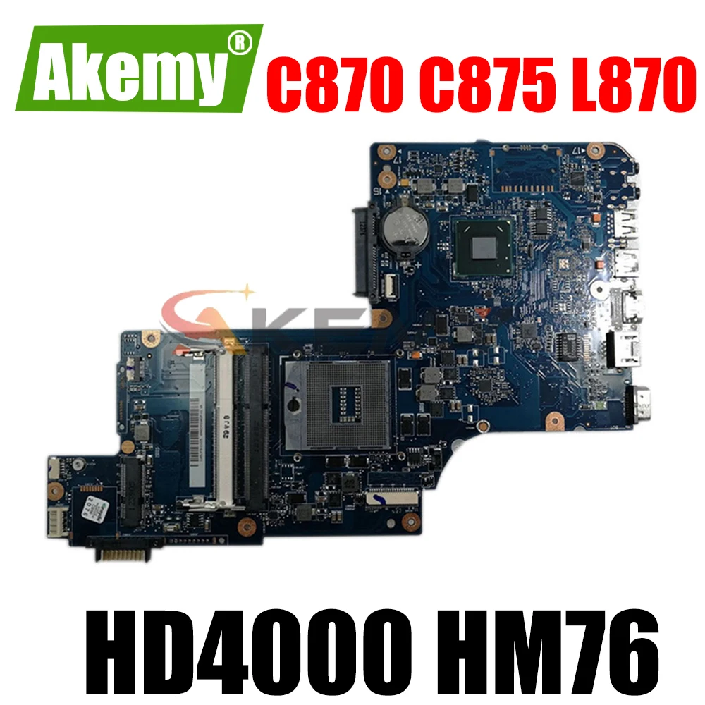 

Материнская плата AKEMY H000046310 для ноутбука Toshiba Satellite C870 C875 L870, 17,3 дюйма, HD4000 HM76 DDR3, полный тест