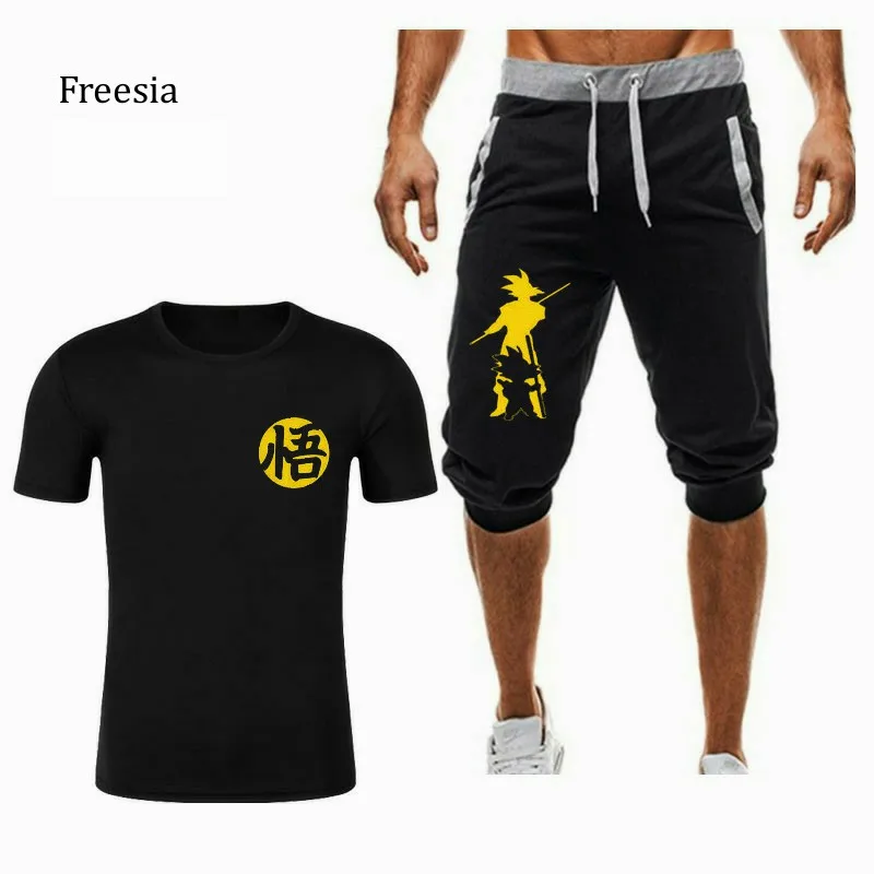 Новинка лета 2019 Мужская модная одежда с принтом футболка коротким рукавом