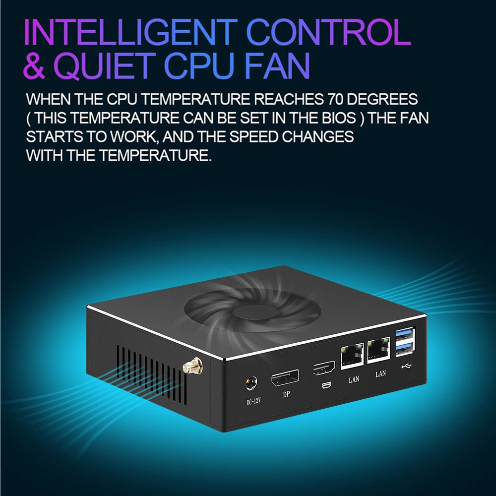 

XCY Mini Pc Intel Core i7 10510U i5 i3 Linux Thin Client Micro Desktop Computers Best Industrial Win 10 Minipc Dual Lan Port 4K