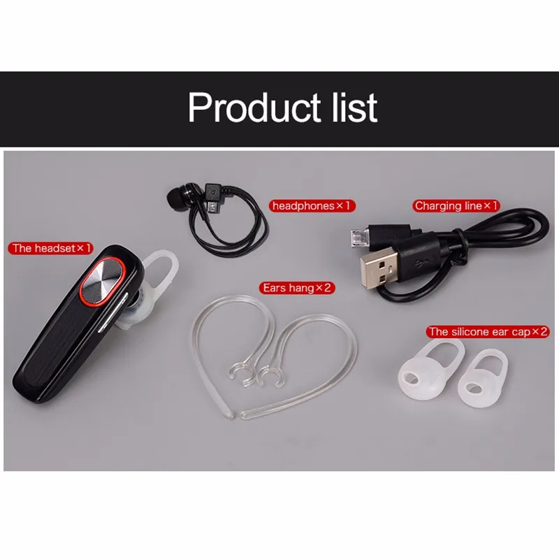 

Mini Bluetooth 5.0 Earbuds Wireless Stereo Business Handsfree Single Sport Running Music Bluetooth Earphone with Silica Gel Cap