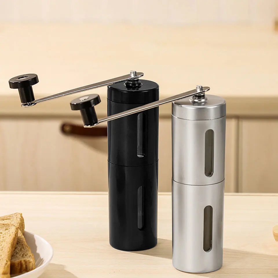 

Coffee Grinder Stainless Steel Hand Manual Handmade Coffee Machine Bean Burr Grinders Kitchen Tool Grinders moedor de cafe