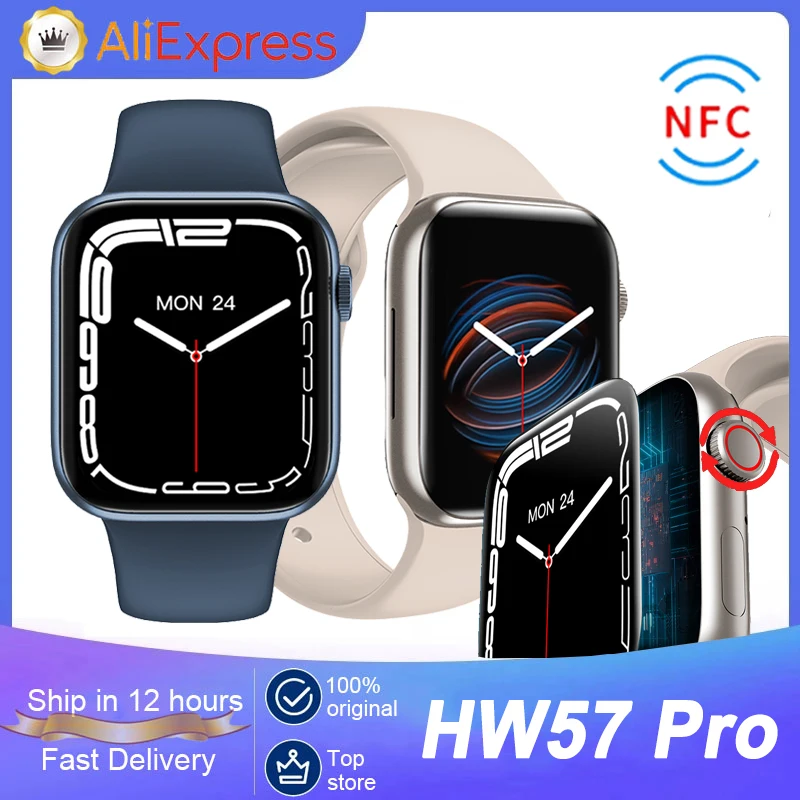 

Новинка 2022, Смарт-часы HW57 Pro, 1,77 дюйма, IP68, водонепроницаемые, NFC, часы, монитор сердечного ритма во время сна Bluetooth, электронные часы, Смарт-час...