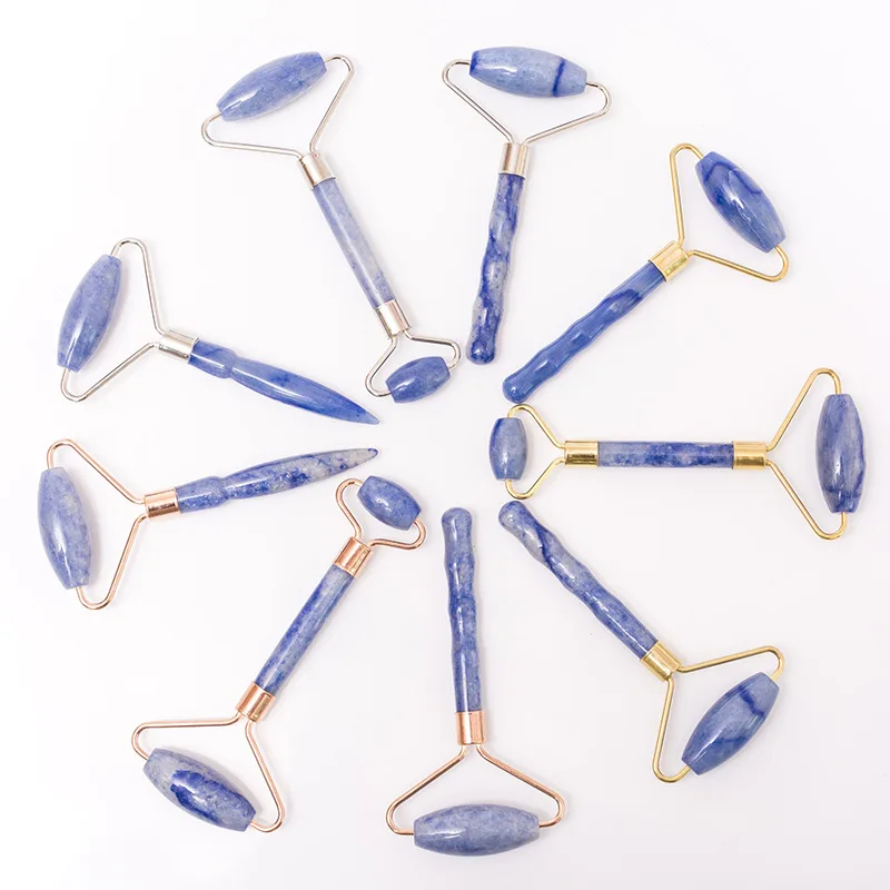 Массажный ролик для лица с натуральным нефритом 3 шт. гуаша увеличения