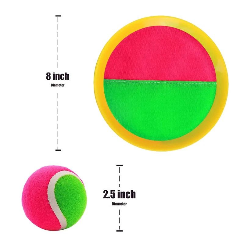 

Kids Toys Toss and Catch Game Set Ball Sports Games with Classic Outdoor Games Yard Games Suitable for Kids Gift