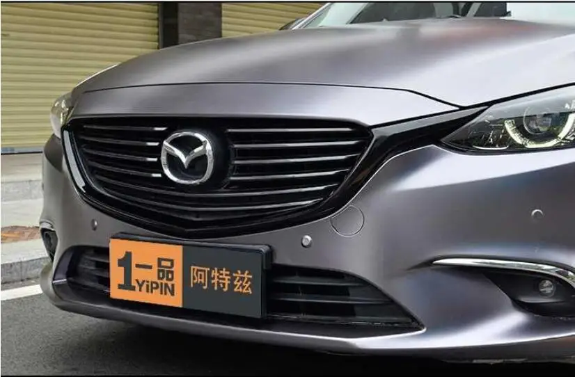 ABS Black Car Front Bumper Mesh Grille Grills Strip Trims Cover For Mazda 6 M6 MAZDA6 2017 2018 2019 Year | Автомобили и