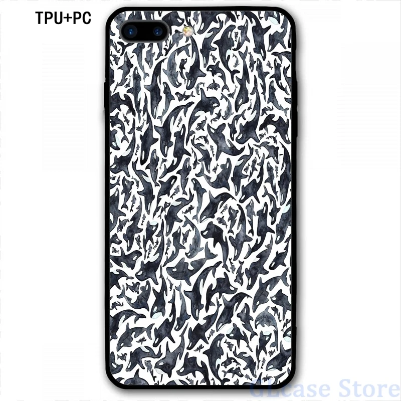 Orcas или Косатка Чехол для мобильного телефона iPhone 12 Pro 11 X XR XS Max 8 7 6 6s Plus 5s Мягкий ТПУ