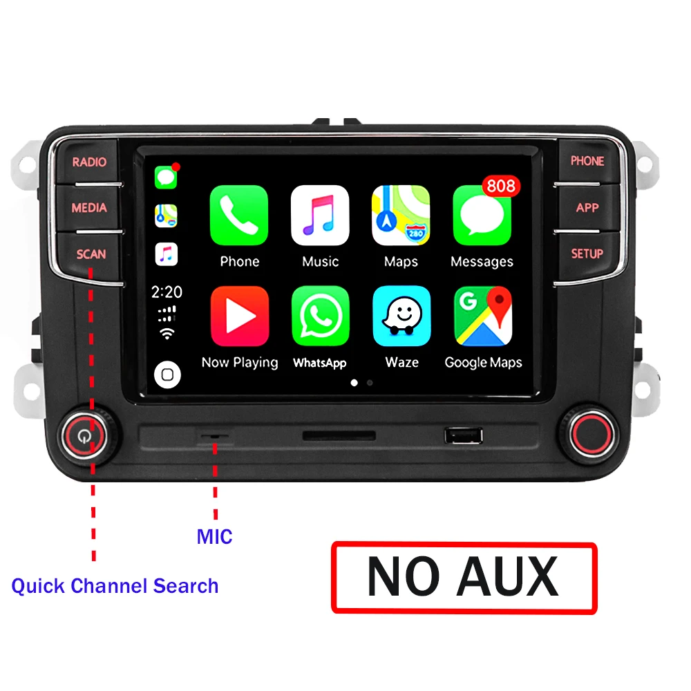 RCD360 PRO автомобильный радиоприемник Carplay Android авто для VW Polo 5 6 Golf Passat Caddy Tiguan Touran Eos