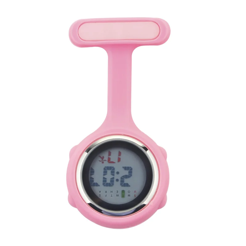 

Digital Silicone Nurse Verpleegkundige Watches Fob Pocket Watch Doctor Nursing Timepiece Brooch Lapel Medical Quartz Clock Clip