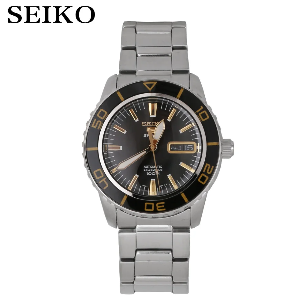 SNZH57K1-A Seiko часы мужские 5 автоматические часы Топ бренд Роскошные спортивные мужские часы набор водонепроницаемые механические Военные часы relogio masculinoSNZ - Цвет: SNZH57K1-A