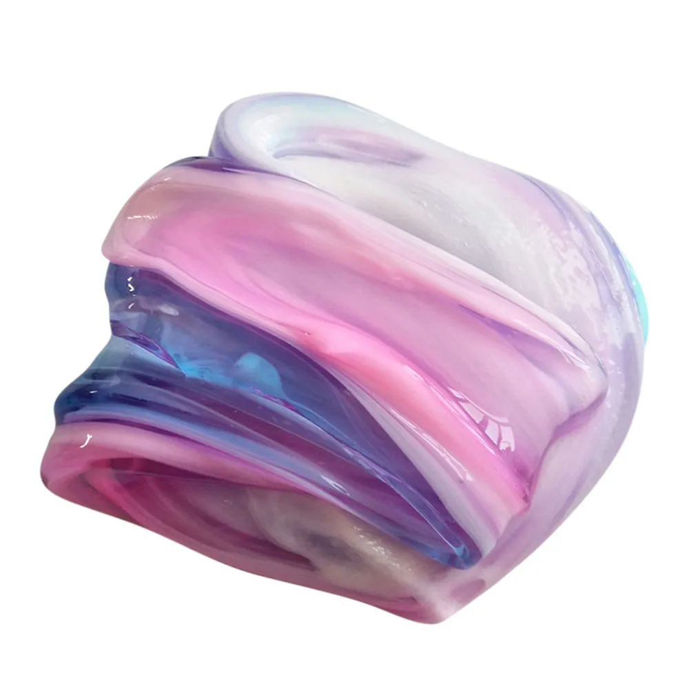 

High Quality Non-Toxic Clear Slime Beautiful Color Mixing Cloud Slime Kids Relief Stress Toys Children Fun DIY Educational Toys#
