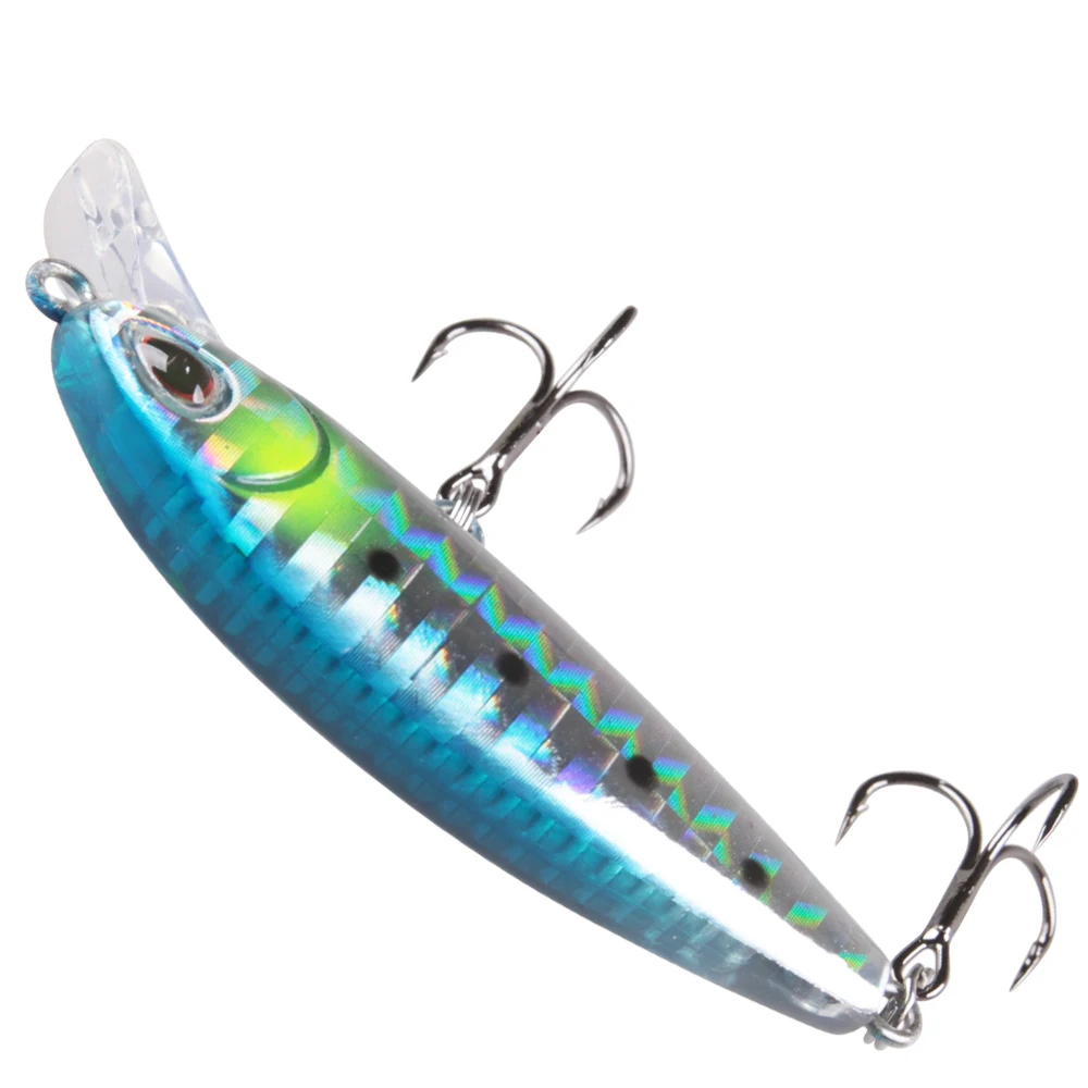 Тонущая приманка в виде гольяна 48 мм 6 г острый Тройной Крючок рыболовная жесткие