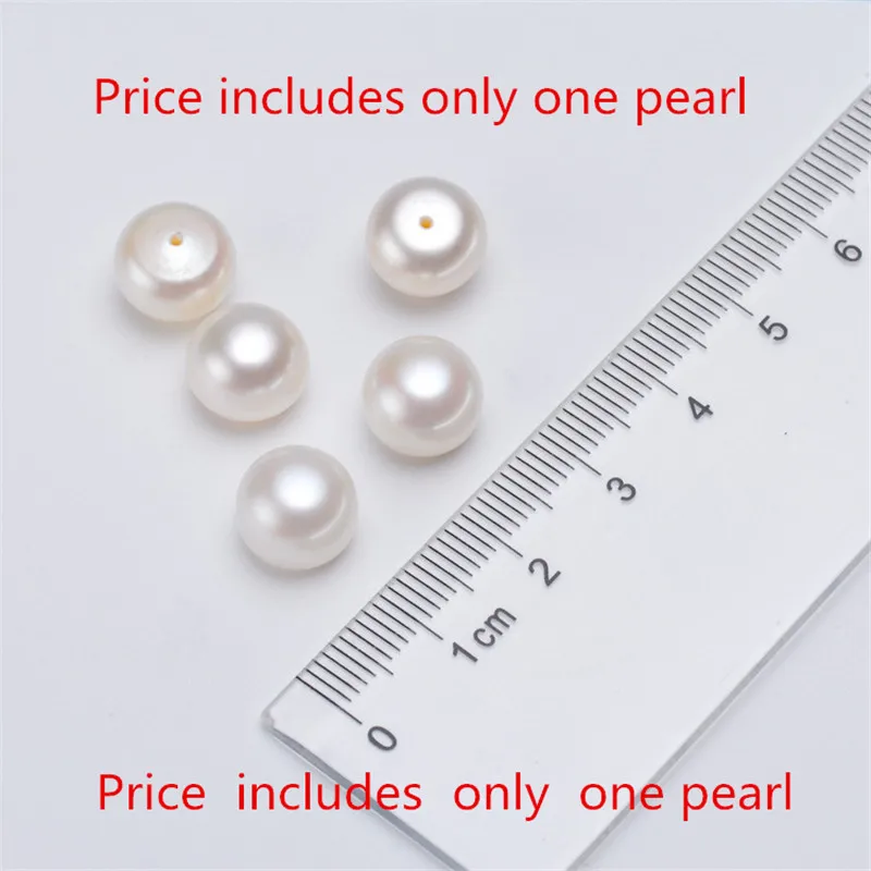 Бусины Из Натурального пресноводного жемчуга 6 13 мм круглой формы белого