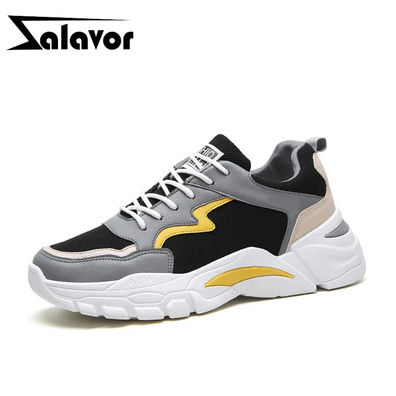 ZALAVOR Men Sneakers Brand New Vulcanized Shoes Breathable Player Footwear Lace Up Jogging Leisure Size 39-44 | Обувь