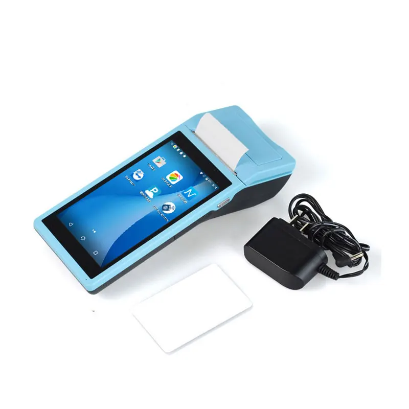 POS-терминал Android чековый принтер Ручной Bluetooth Wi-Fi 3G NFC сборщик данных портативный