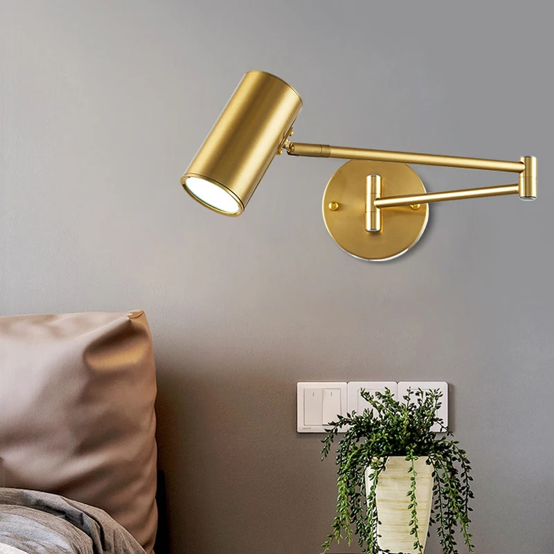 Flexible Wall Mounted Reading Lamp LED Sconces for Home Living Room Bedroom Mirror Lights Decor Indoor Outdoor Lighting Fixture