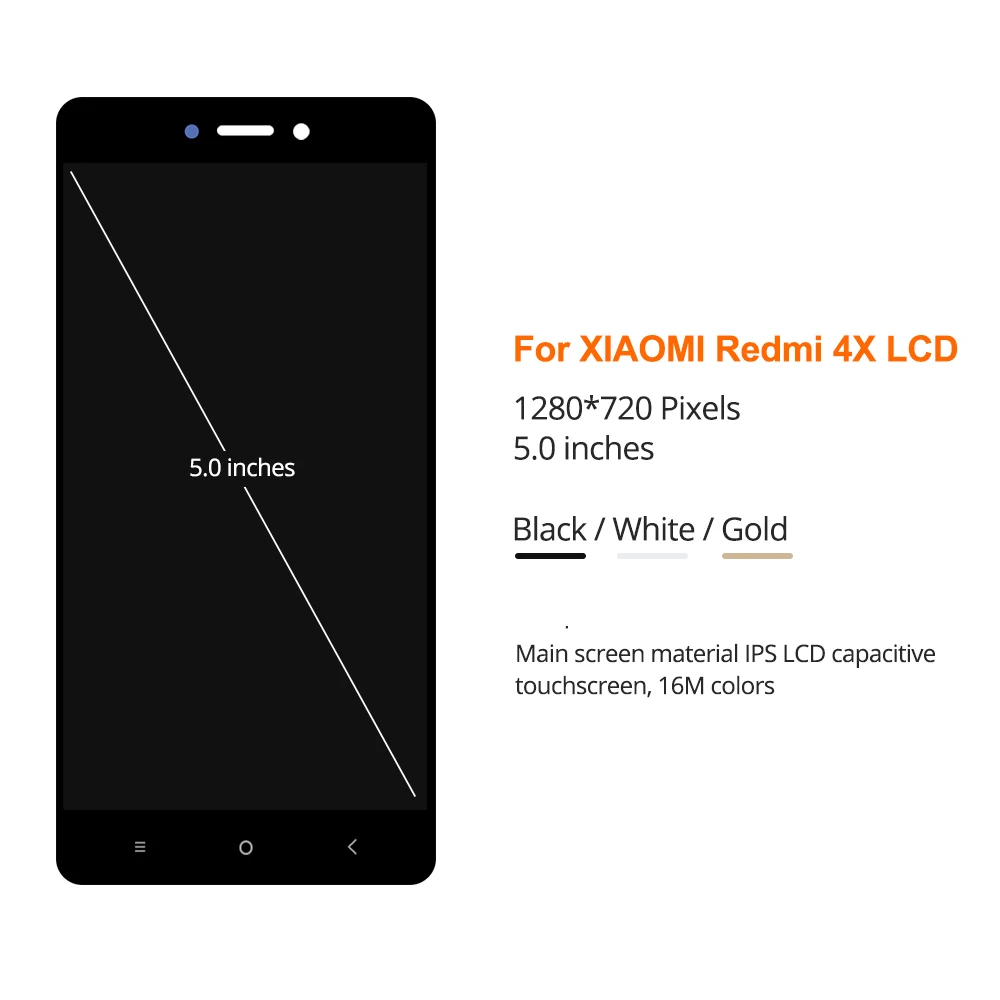 5 0 дюймов для Xiaomi Redmi 4X ЖК дисплей сенсорный экран дигитайзер сборка Замена с