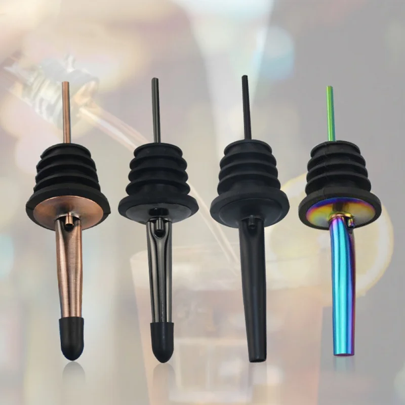 Multifuntional стоппер для коктейля Pourer Бар Нержавеющая сталь для дома бутылка вина разливщик красного вина шлифовальный черный с крышкой Лидер продаж