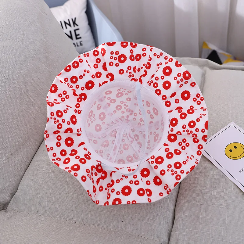 

2021 Children's Accessories Children's Hat Fisherman Cap Ruffled Basin Hat Sun Hats Girls Treasure Cloth Basin Caps