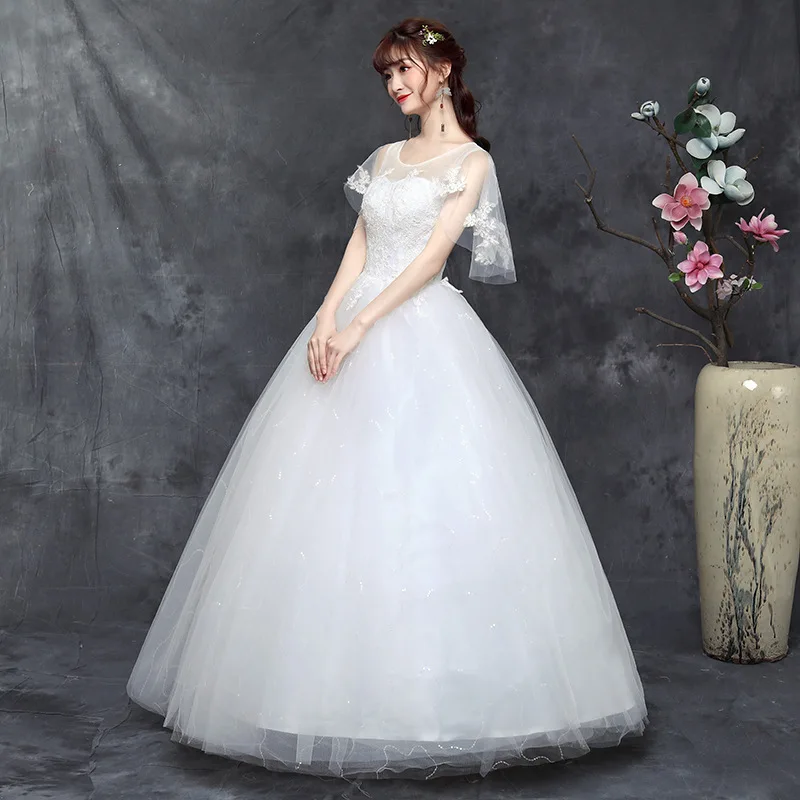 Gryffon свадебное платье классическое бальное элегантное короткое рукав &quotлетучая