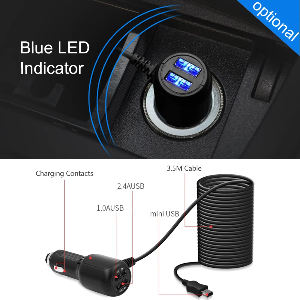 Автомобильный видеорегистратор 5-дюймовый автомобильный сенсорный экран с