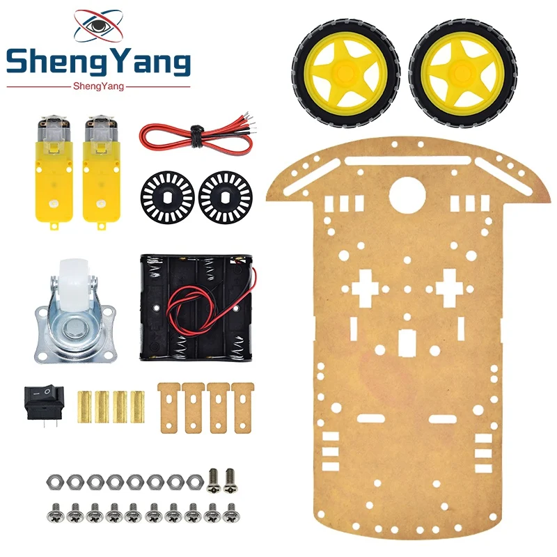 ShengYang новый двигатель умный робот автомобильный шасси комплект кодер скорости