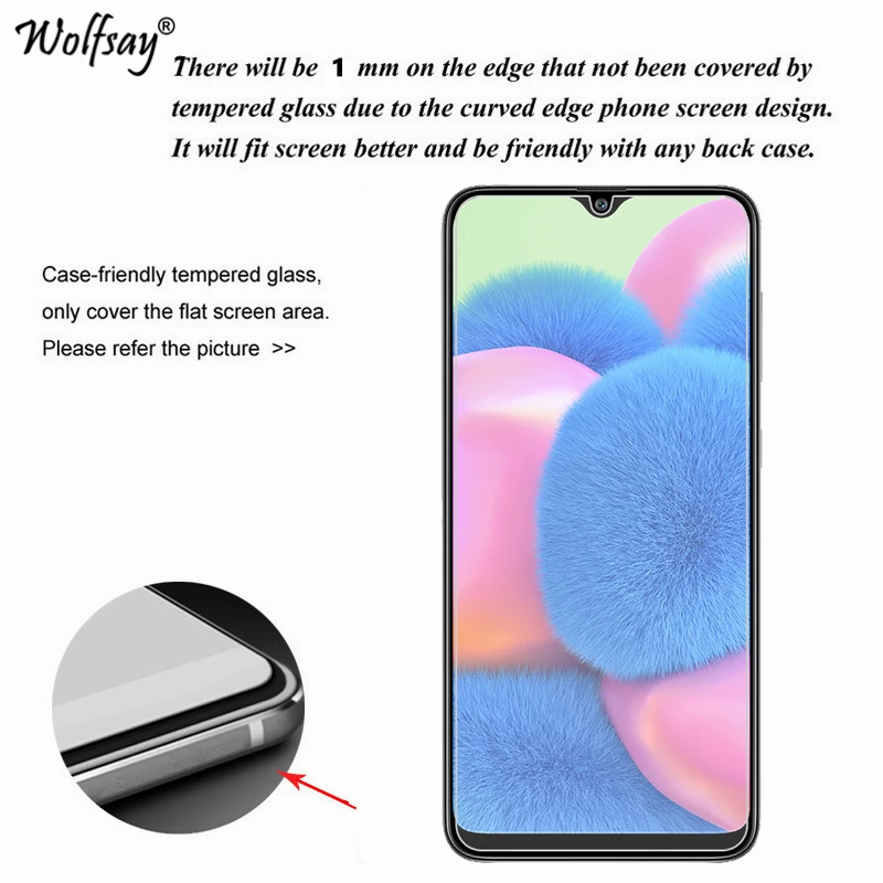 Protector de pantalla de vidrio templado para Samsung Galaxy A30S, pel&iacute;cula de vidrio para tel&eacute;fono Samsung A30S, 2 uds.-1