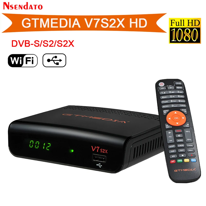 

GTMEDIA V7 S2X Full HD DVB-S/S2/S2X AVS+ VCM/ACM/multi-stream/T2MI TV Set top box