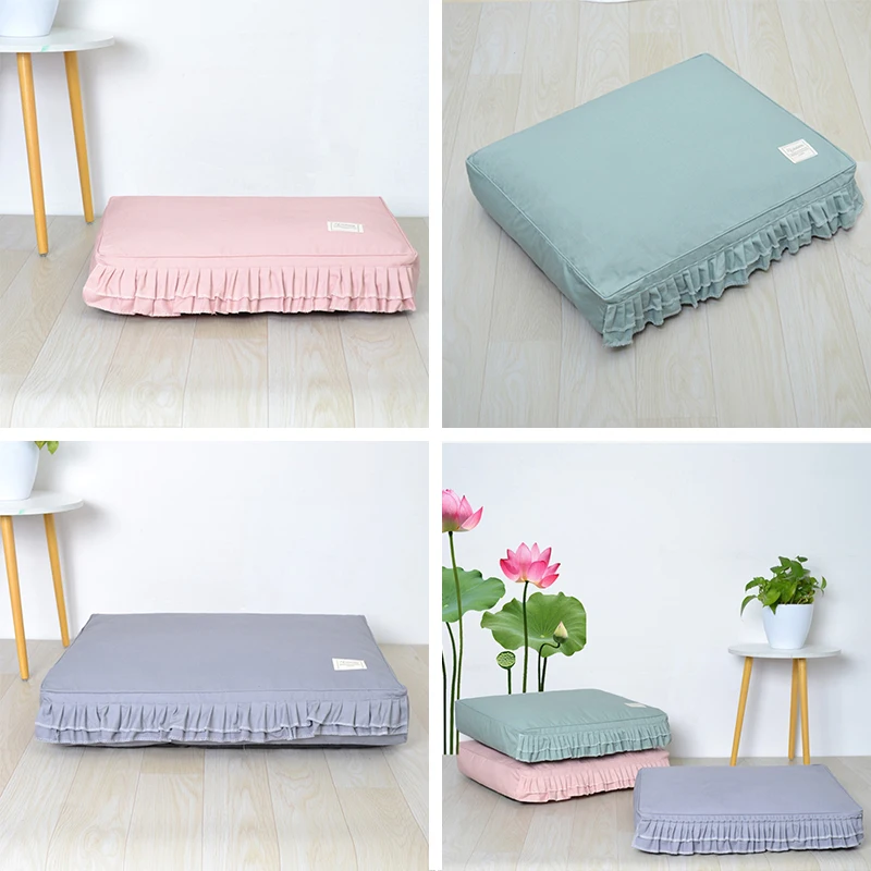 Домашние животные бинго Кошка Хлопок рюшами кровать Моющийся питомник Doghouse