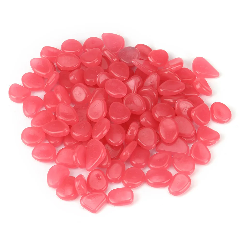 Креативный 100 светящийся в темноте Галька камень для домашнего сада Walkway