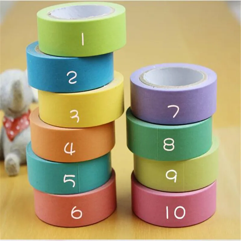 Конфетная одноцветная Васи Маскировочная лента бумага DIY украшения Скрапбукинг