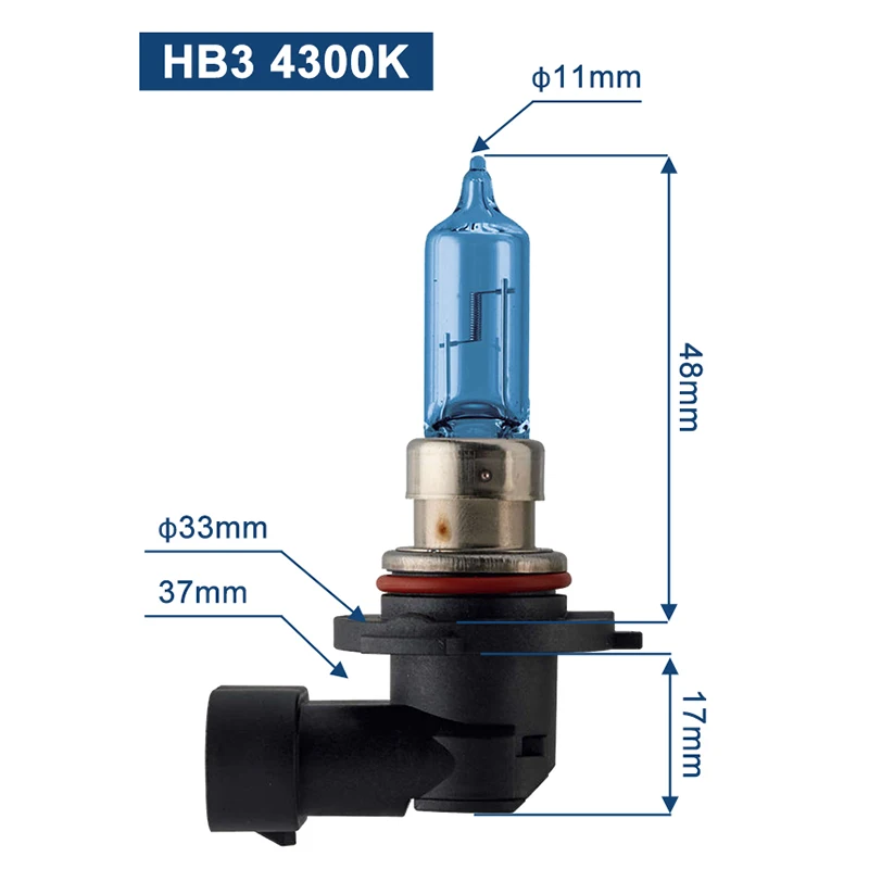 Philips HB3 галогенный 60/65 Вт 12 В Crystal Vision 4300K яркий белый светильник, автомобильная лампа 9005, головной светильник T10, оригинальные аксессуары для автомобиля, 2 шт