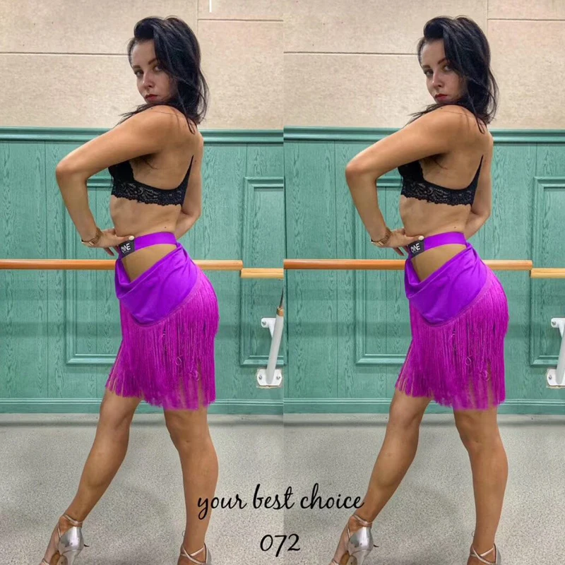Юбка для латинских танцев 2020 женское платье сальсы сексуальная юбка с кисточками