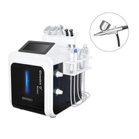 CE Approved Oxygen Care Vacuum Hydro Skin Dermabrasion Peeling Ultrasonic Microcurrent Skin Rejuvenation Facial Cleaning Machine