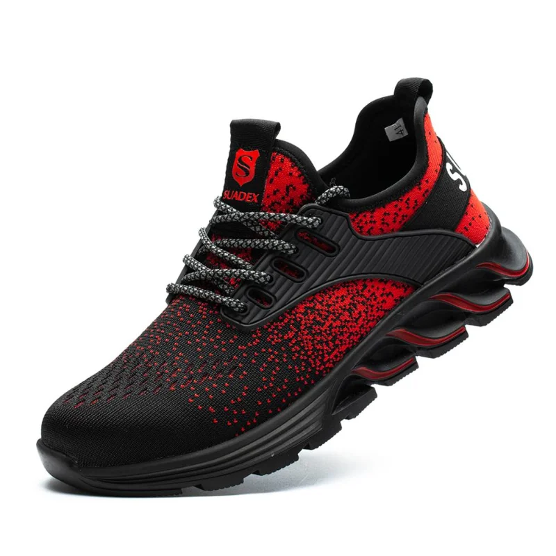 

Защитная обувь для мужчин и женщин, мужские ботинки со стальным носком, неразрушаемые рабочие ботинки, легкие дышащие ботинки из эластичной...