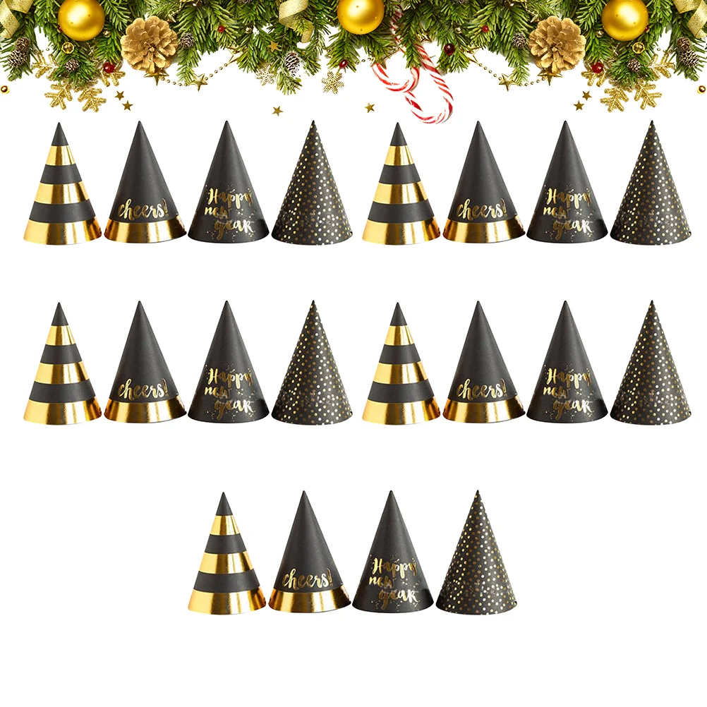 

20 шт. креативные шапки для новогодвечерние, конические шляпы, декоративные новые товары вечерние НКИ, блестящие праздничные шляпы для госте...