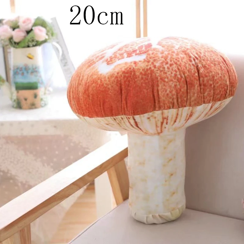 Плюшевые игрушки гриб 20 см мягкие милые День Святого Валентина 3d Маленькая еда