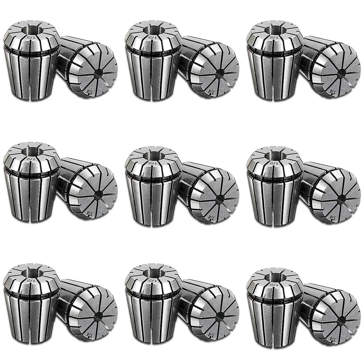 

NEW 12PCS ER32 Spring Collet Set Accuracy 0.015 for CNC Milling Tool Holder Engraving Machine Spindle Motor