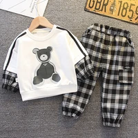 childrens autumn and winter clothes new clothes fashion leisure suit two piece set