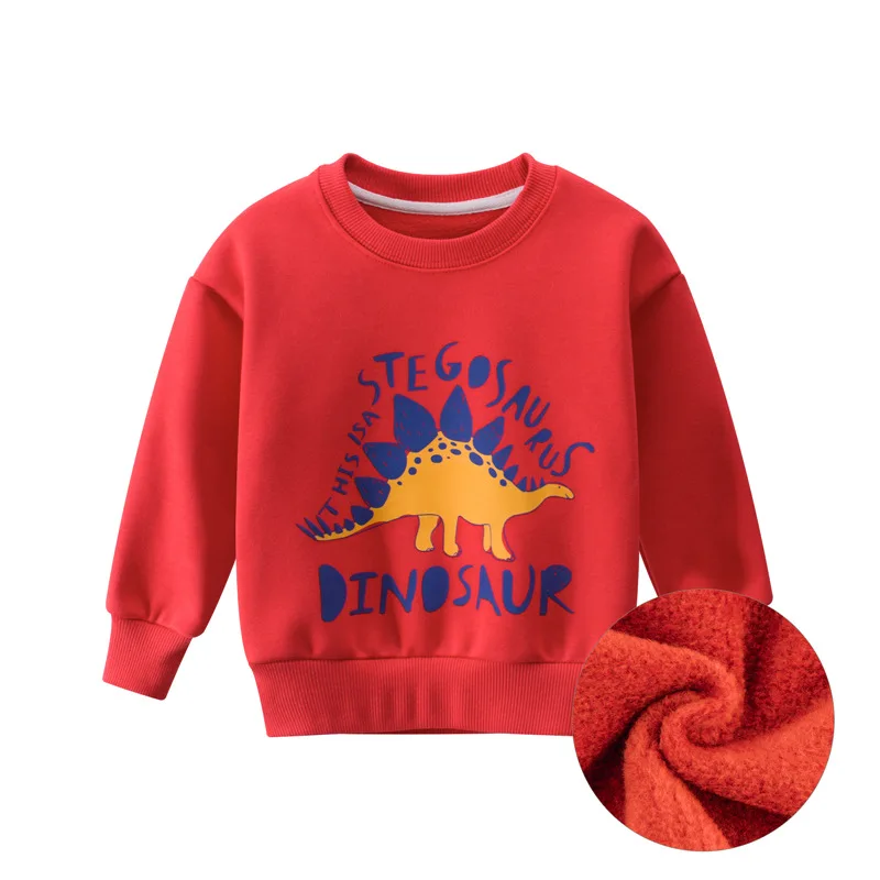 

Cartoon Dinosaur Boys Sweatshirts for Little Kids Hoodies Clothes 2-9Years Autumn Children Long Sleeve Shirts Cotton