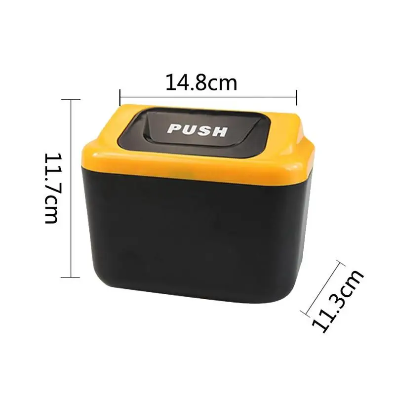 

Portable Universal Car Trash Can with Clip Auto Trash For Garbage Organizer Bag Bin Storage Accessories Automatic Box Rubbi E5L6