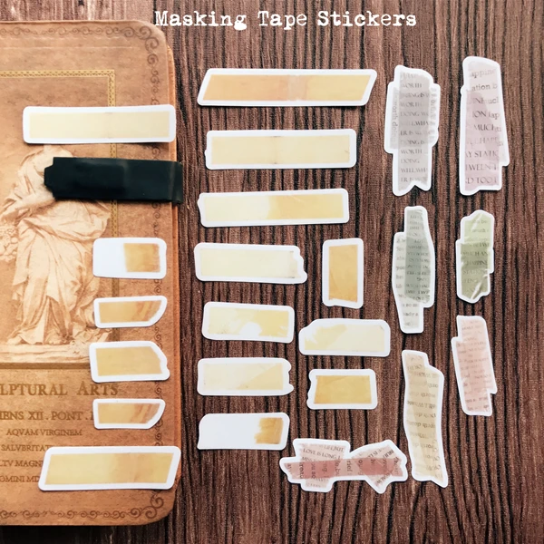 23 шт./упак. винтажная этикетка Вельветовая наклейка DIY альбом для скрапбукинга