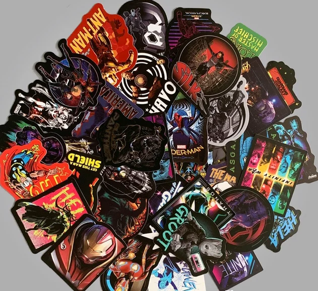 108 ⑤ упак. крутые наклейки супергероя MARVEL детская игрушка наклейка &quotМстители&quot