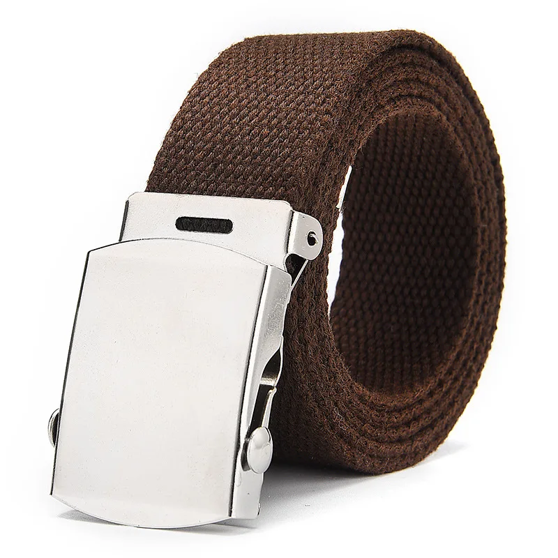 

High Quality Canvas Belt Unisex Luxury Strap Tactical Military Canvas Waistband Outdoor Training Belt Metal Buckle Belts 3.8wide