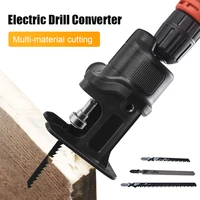 portable reciprocating saw adapter electric drill to electric saw for wood metal cutting tool with saw blade for powr tools