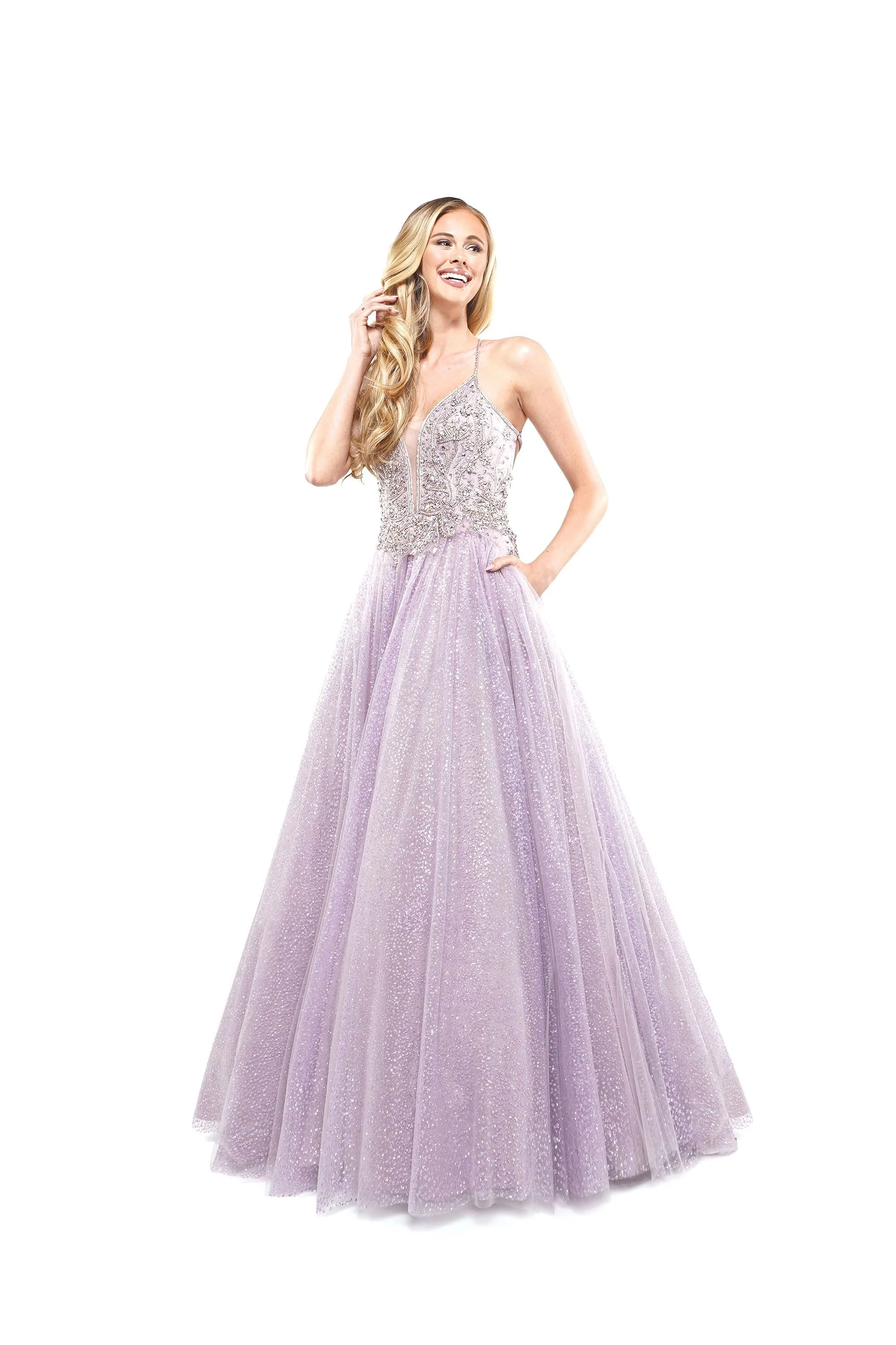 

Женское вечернее платье, расшитое кристаллами, с открытой спиной, лиловый тюль вечерние свадьбы, бальных нарядов