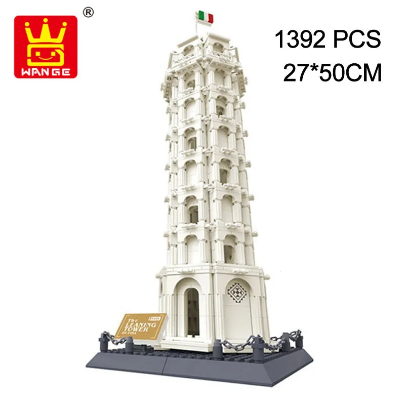 

Wange 8012 Pisa Leaning Tower Building Block Structure Building Blocks Kids Educational Toy Wange Block Gift Toys For Children