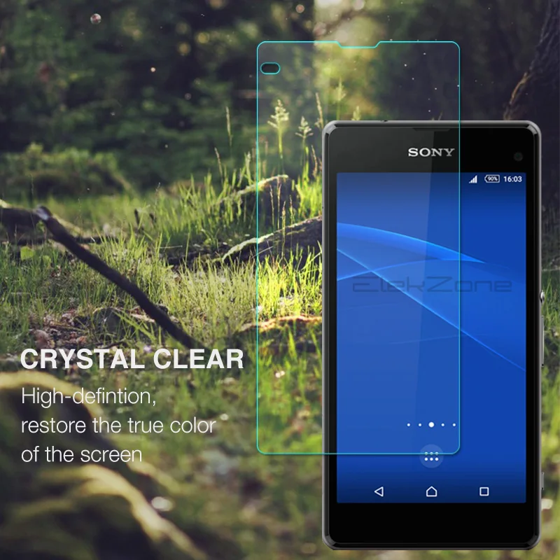 Закаленное стекло 9H HD с нано покрытием пленка для Sony Xperia Z1 Compact Защита экрана